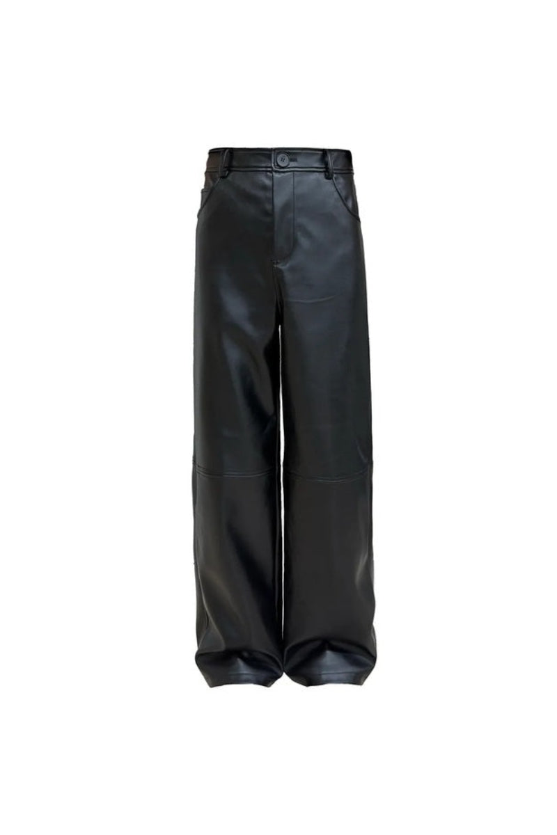 Panel Knee PU Trousers
