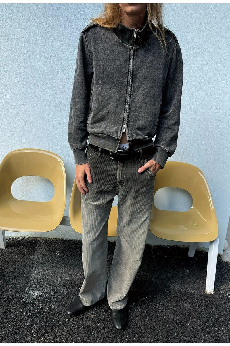 Washed Fine Corduroy Trousers — original product photograph