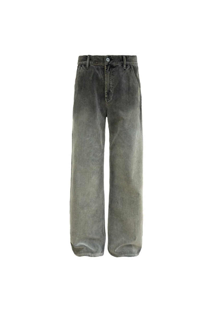 Washed Fine Corduroy Trousers
