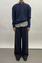 Blue Check Contrast Pocket Trousers — original product photograph