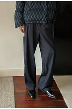 Blue Check Contrast Pocket Trousers — original product photograph