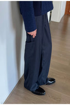 Blue Check Contrast Pocket Trousers — original product photograph