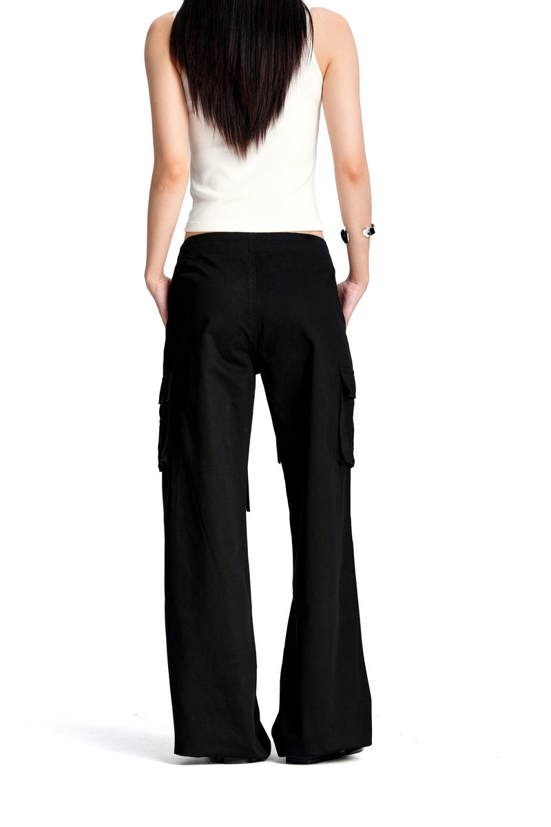Low Rise Straight Cargo Pants