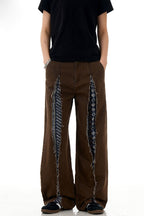 Diamond Patch Straight Trousers