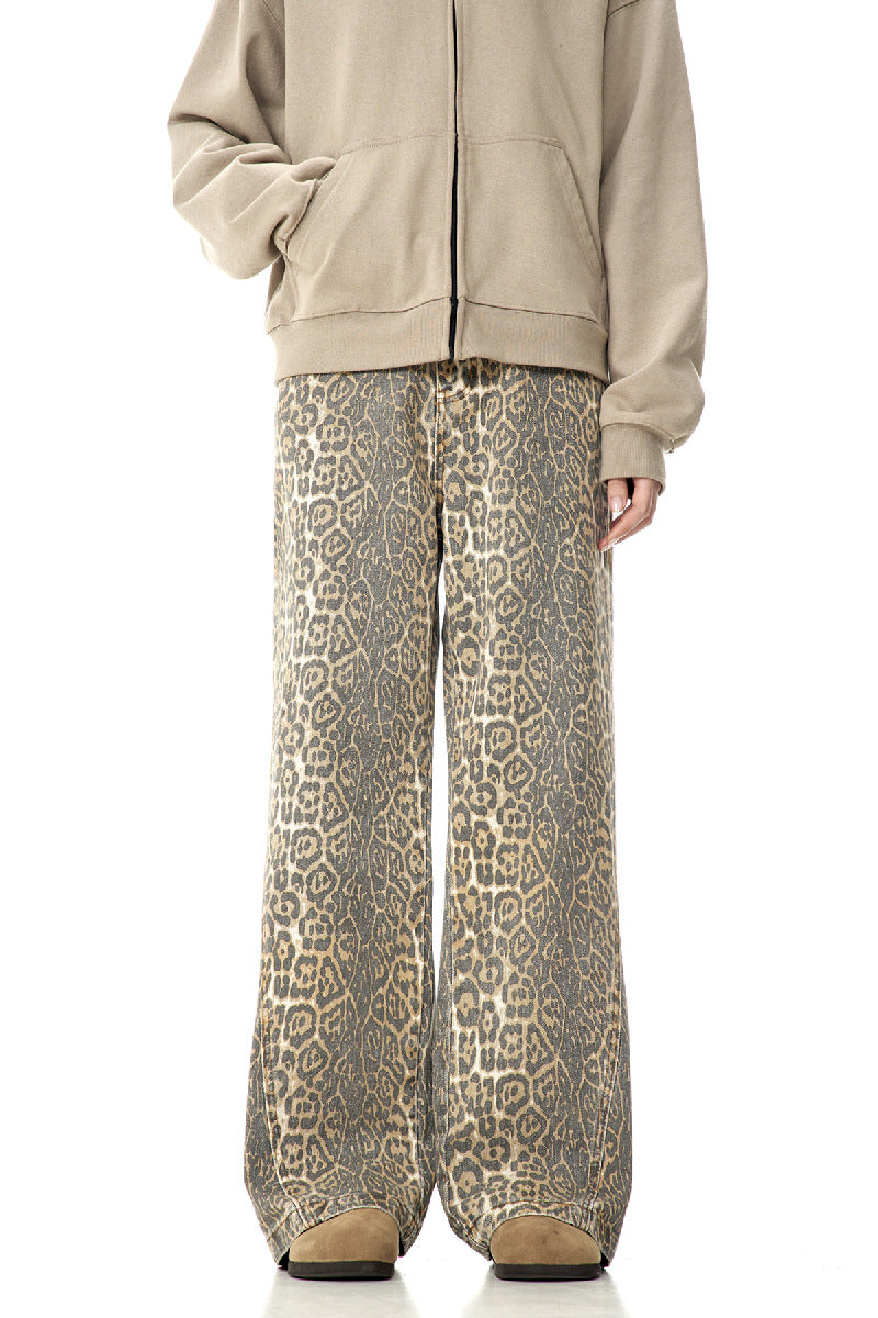 Retro Leopard Jeans