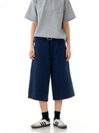 High Waist Cargo Knee Shorts