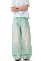 Glow Washed Wide Leg Jeans