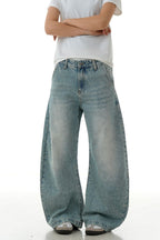 Light Wash Cat Whisker Jeans