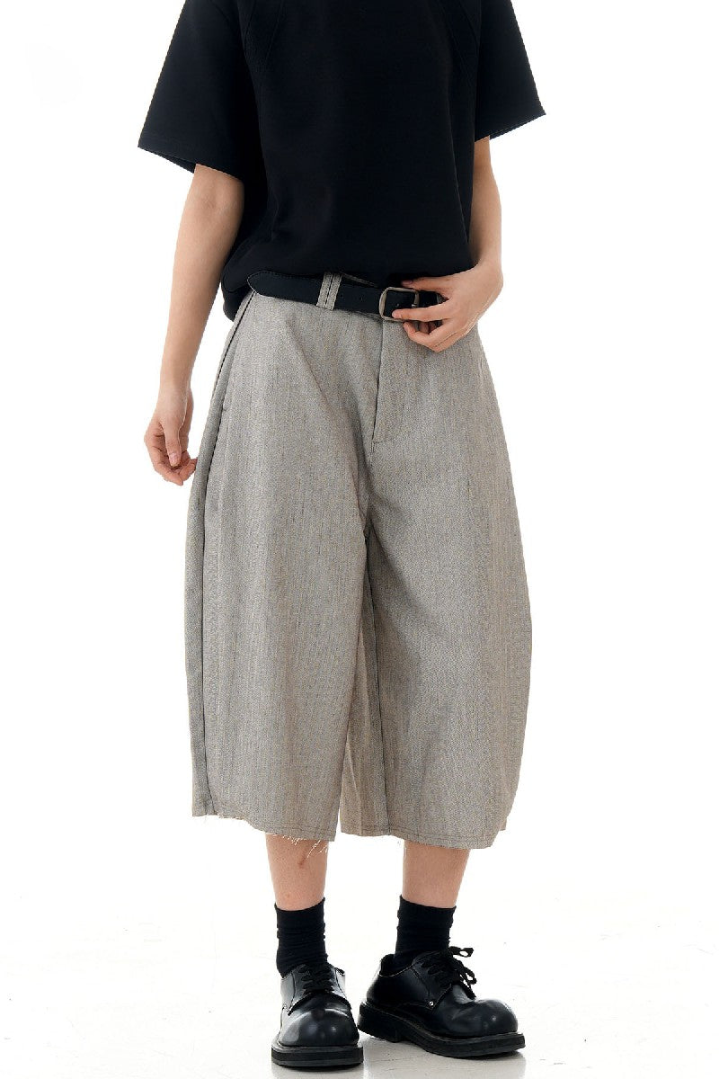 Herringbone Crop Dress Shorts