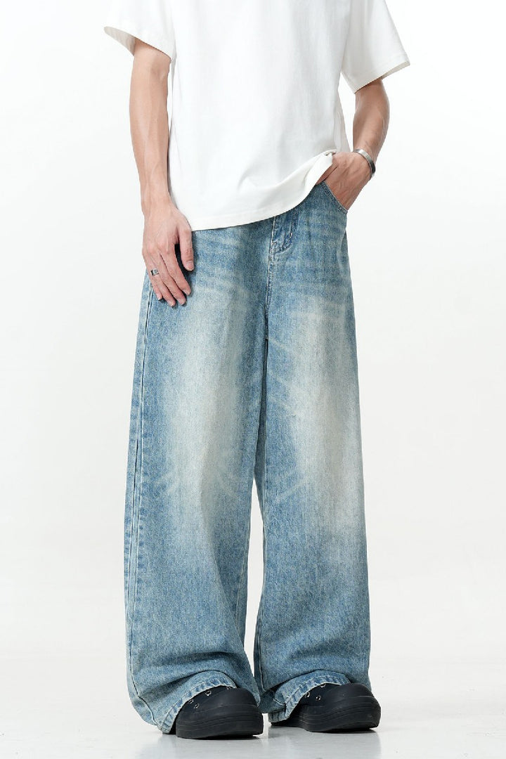 Washed Blue Cleanfit Jeans
