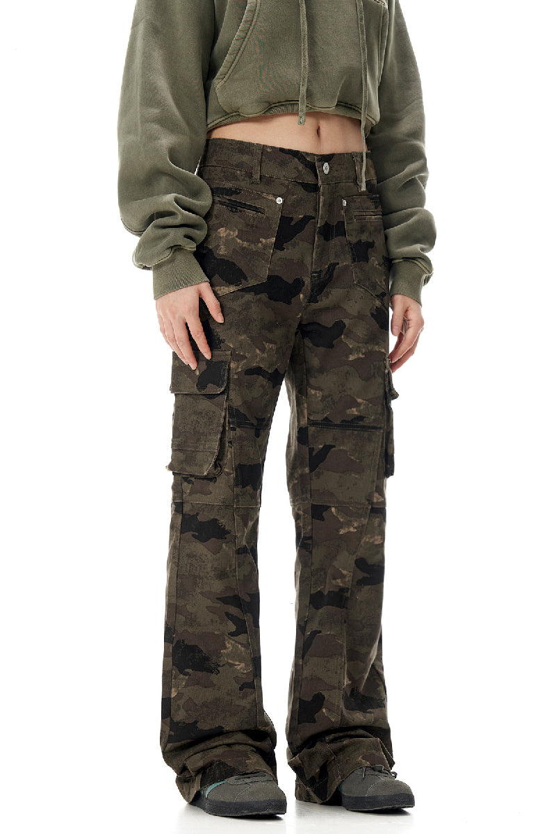 Camo Flared Cargo Pants – Copping Zone