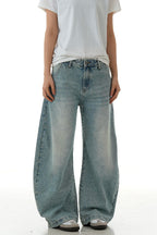 Light Wash Cat Whisker Jeans