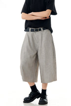 Herringbone Crop Dress Shorts