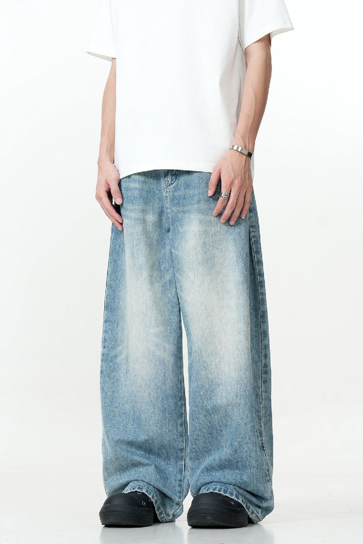 Washed Blue Cleanfit Jeans