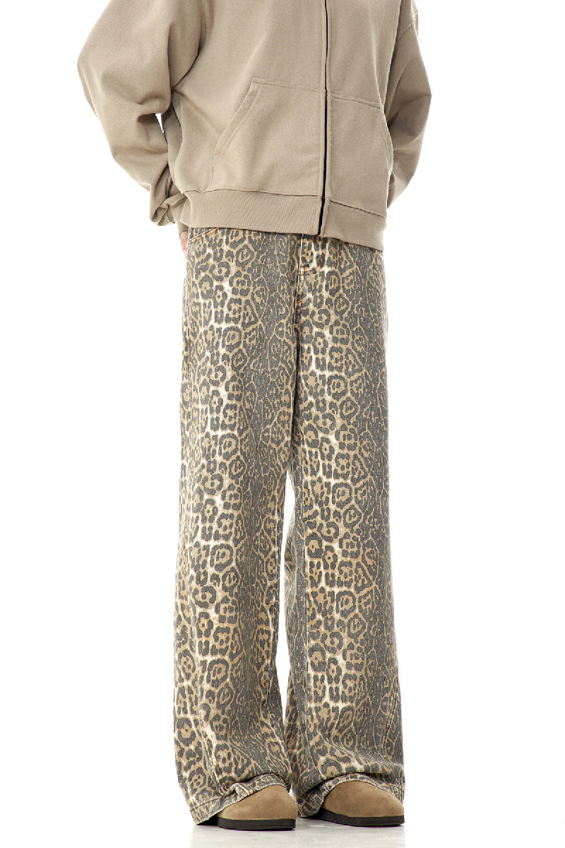 Retro Leopard Jeans