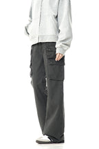 Washed Multi-Pocket Cargo Pants