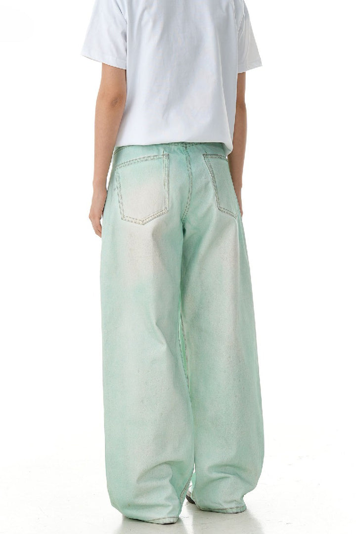 Glow Washed Wide Leg Jeans
