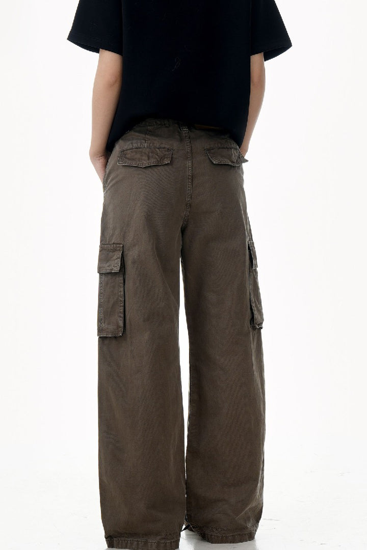 Multi Pocket Wide Leg Trousers