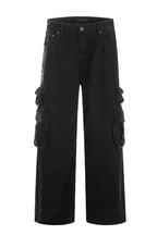 Flared Pocket Work Trousers