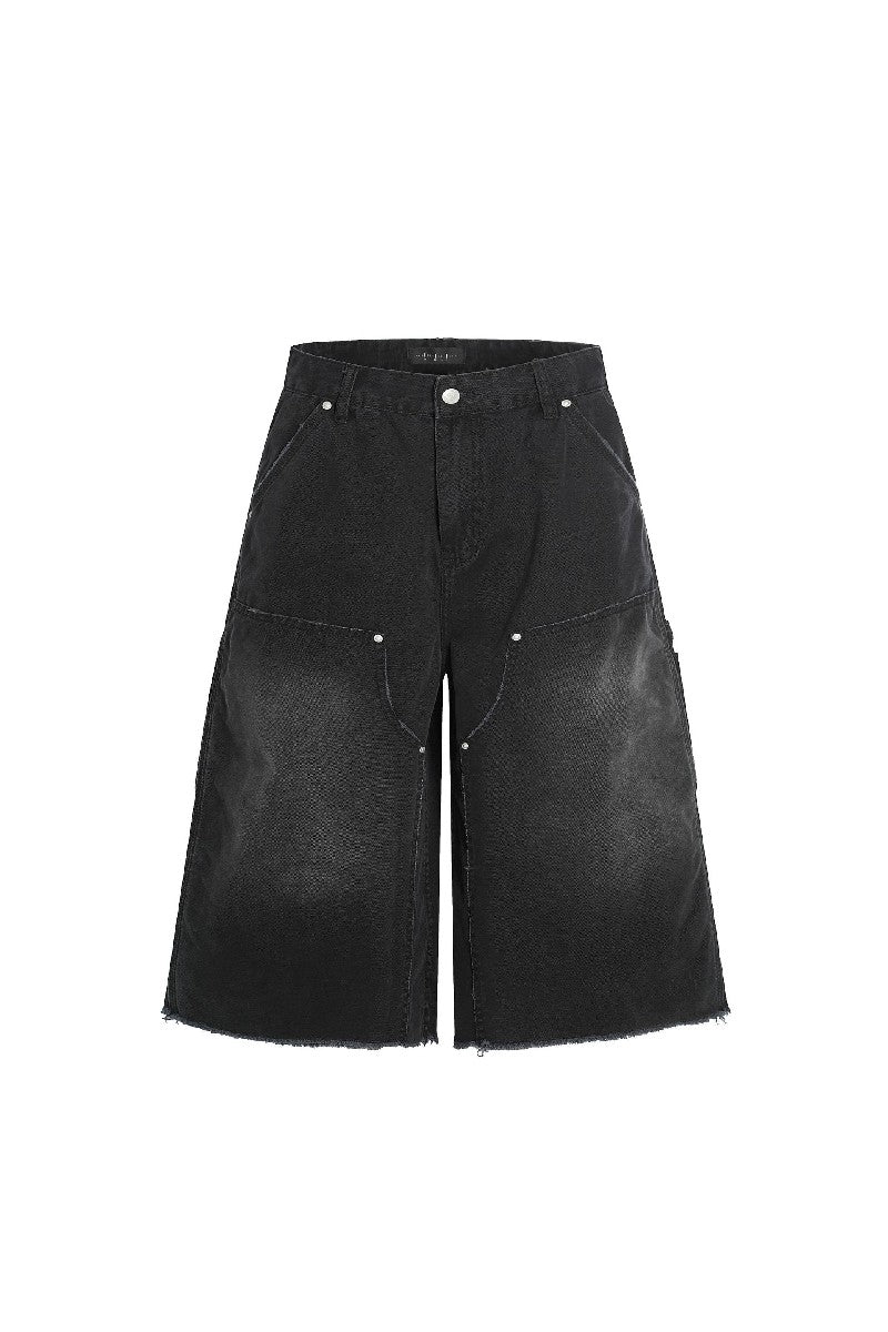 Studded Deconstructed Jorts