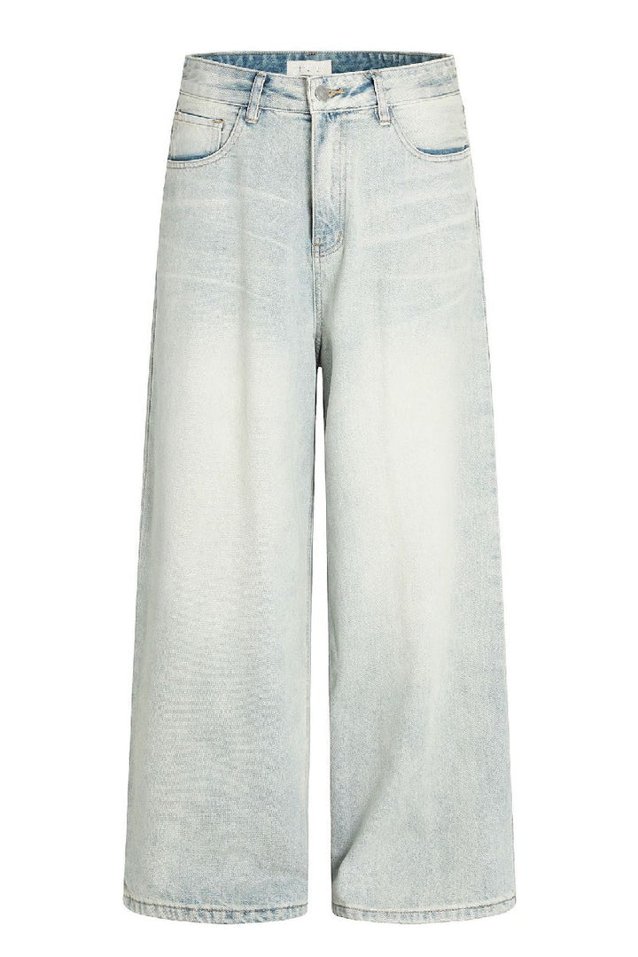 Washed Cleanfit Straight Jeans