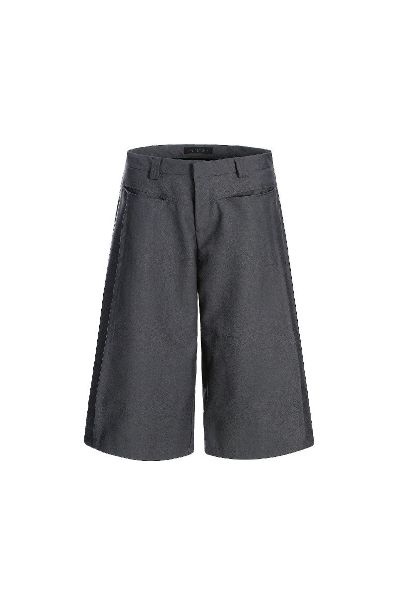 Solid Color Blade Cargo Shorts