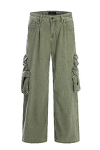 Flared Pocket Work Trousers