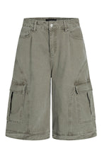 Faded Multi Pocket Crop Shorts