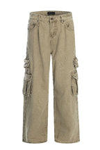 Flared Pocket Work Trousers