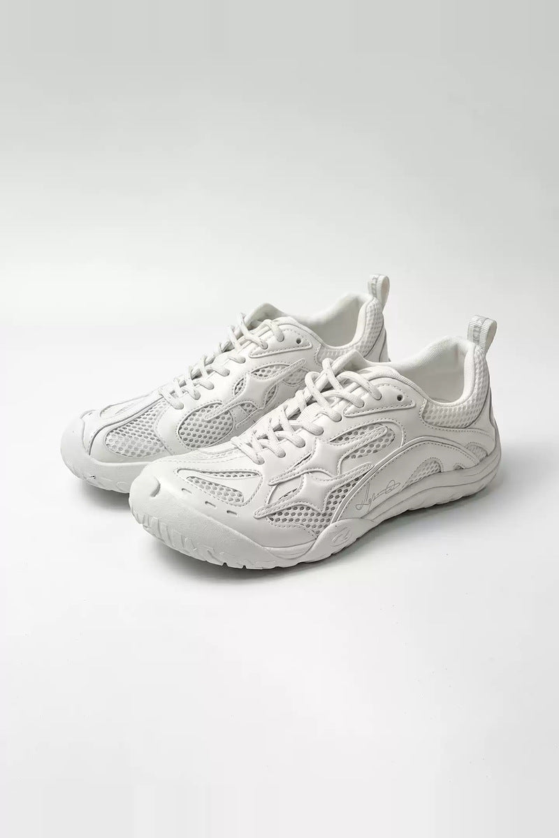 Mesh Panel Barefoot Sneakers - front three-quarter view