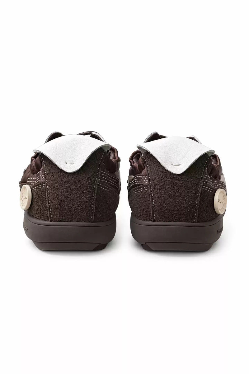 Mixed Material Retro Trainers - product view