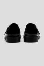 Monk Strap Cowhide Mules - Black - view 3