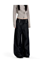 Napoleon Button Wide Leg Jeans