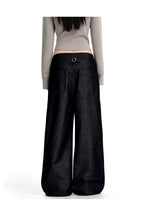 Napoleon Button Wide Leg Jeans