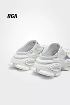 Platform Closed Toe Mules - product view