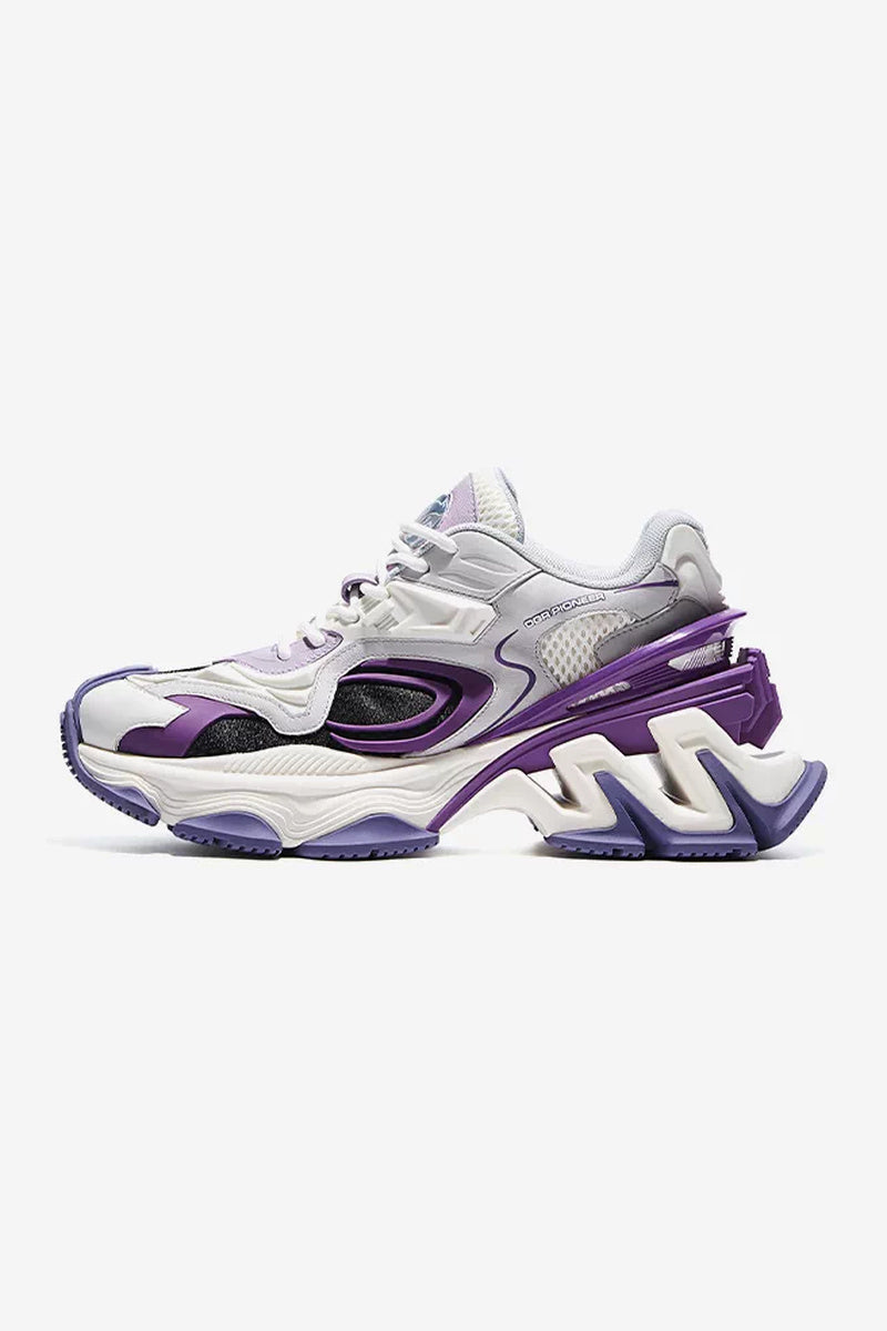 Mecha Platform Running Sneakers - Purple