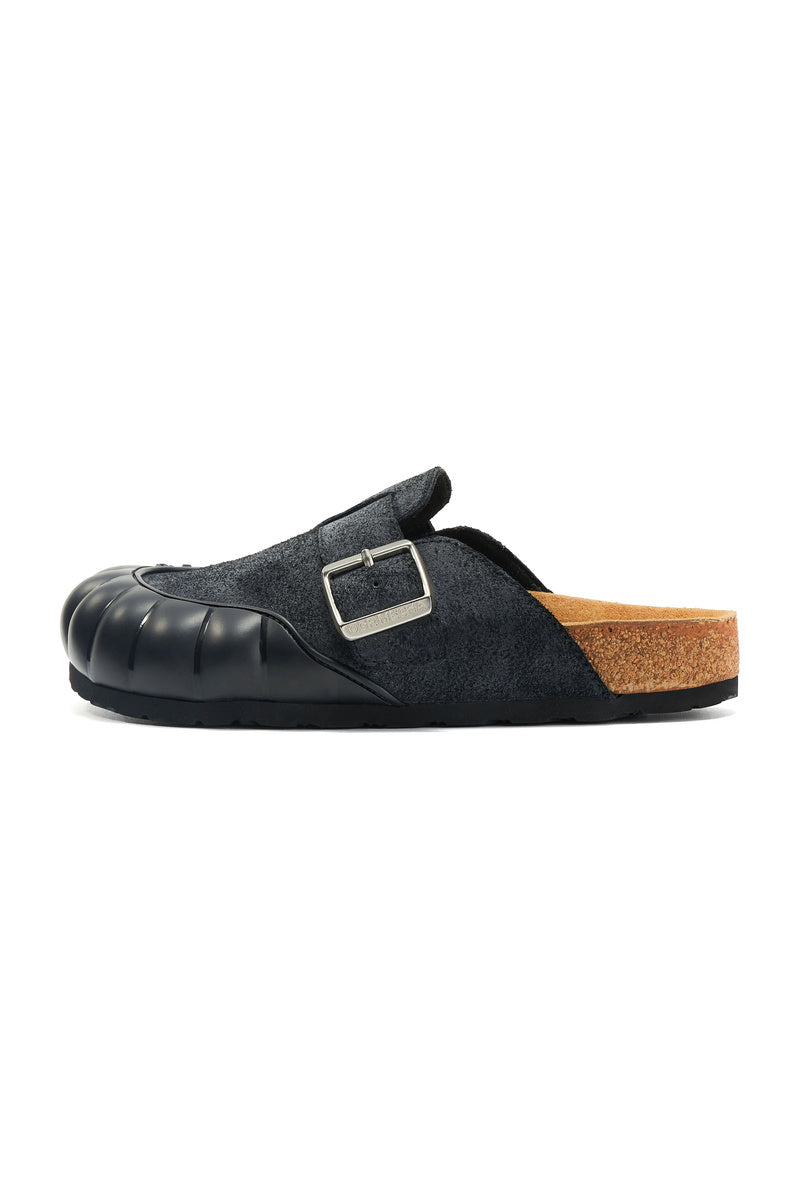 Leather Platform Clog Sandals
