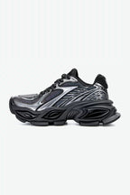 Chunky Retro Dad Sneakers - Black / Silver Sneaker