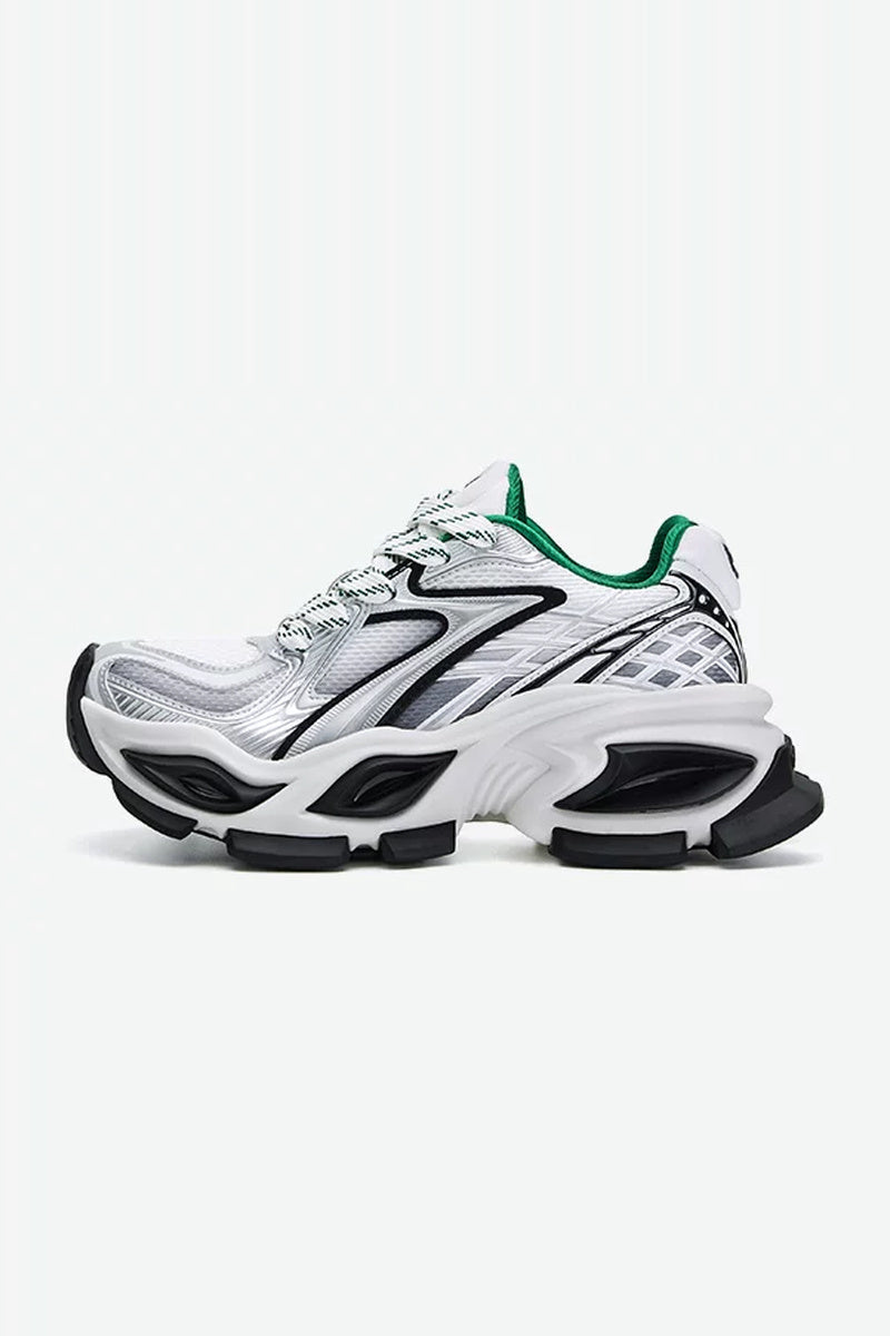 Chunky Retro Dad Sneakers - Green Tortoiseshell Sneaker