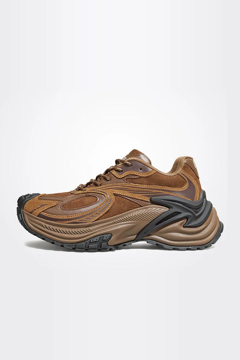 Retro Chunky Jogging Sneakers - Wilderness Brown
