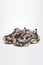 Futuristic Chunky Running Sneakers - diagonal pair