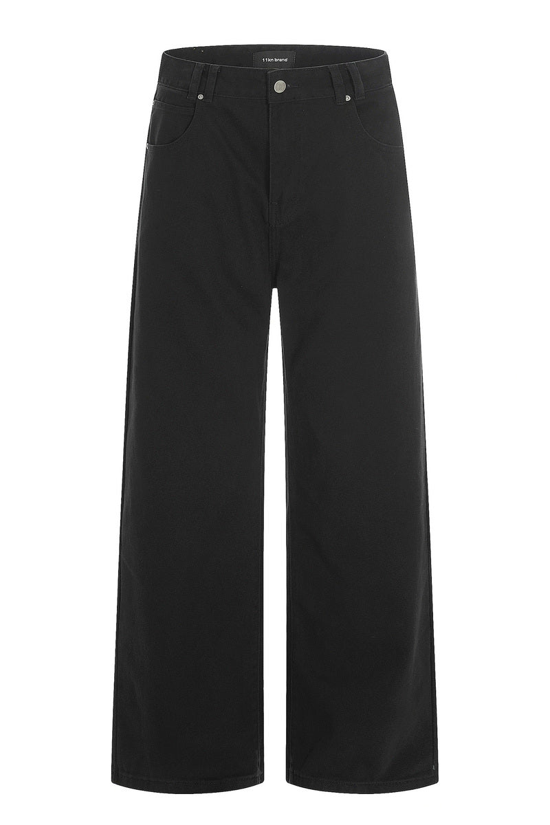 Volume Cut Utility Pants – Black – front product view