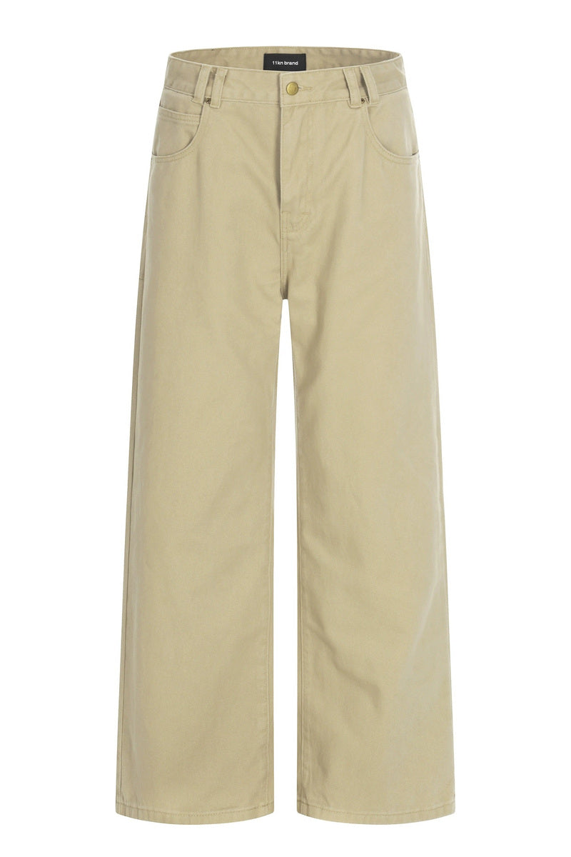 Volume Cut Utility Pants – Khaki – front product view