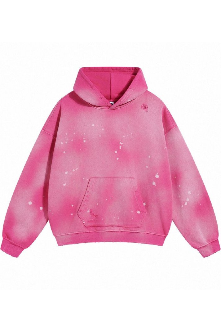 Distressed Paint-Splatter Hoodie – Copping Zone Distressed Paint-Splatter Hoodie – Copping Zone
