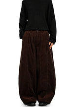 Pleated Corduroy Barrel Pants – view 2