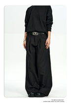 Pleated Lyocell Wide Leg Trousers