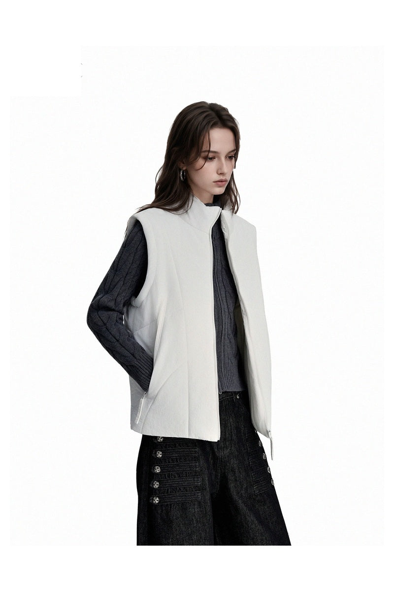 Quilted Zip Utility Vest
