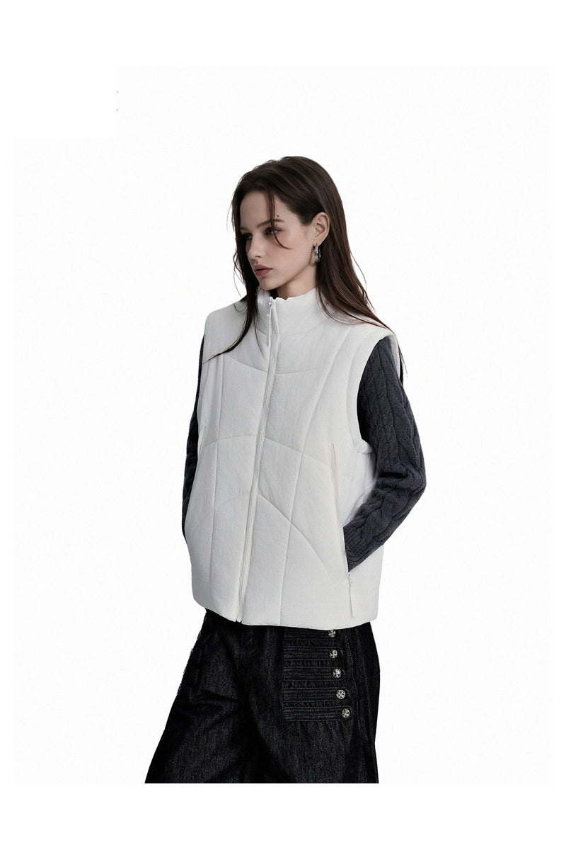 Quilted Zip Utility Vest