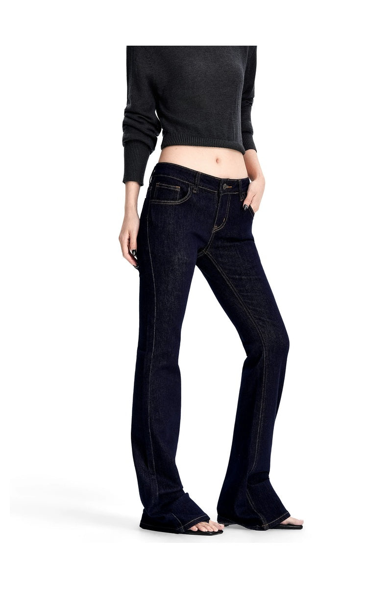 Raw Bootcut Stretch Jeans