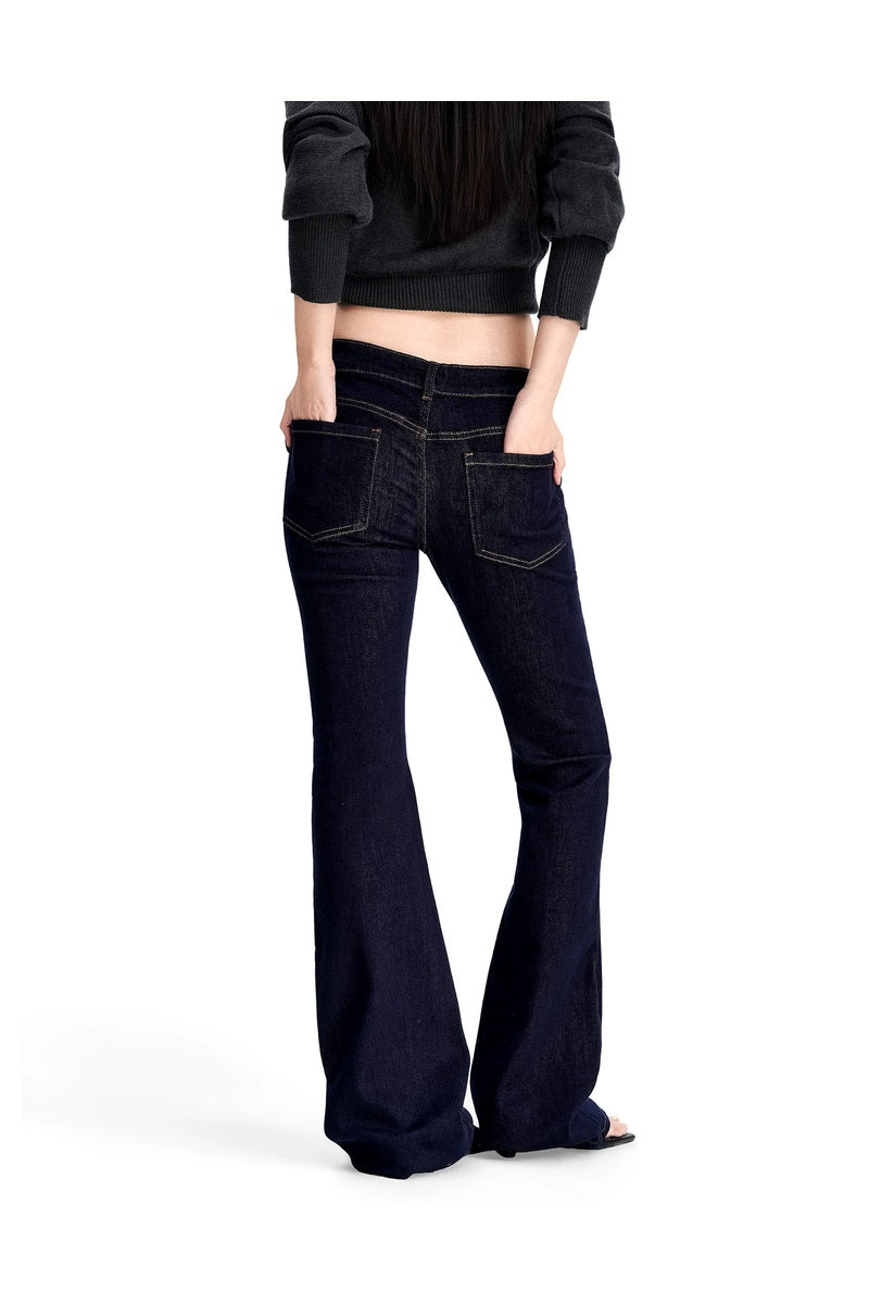 Raw Bootcut Stretch Jeans